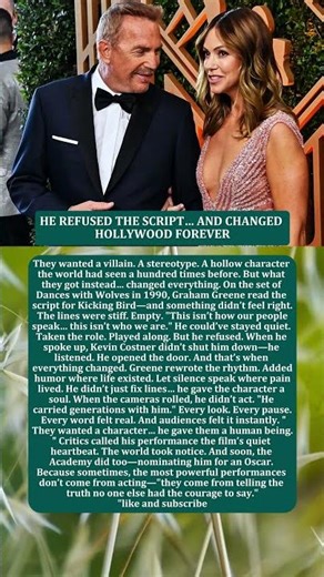 HE REFUSED THE SCRIPT… AND CHANGED HOLLYWOOD FOREVER