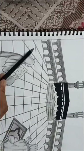 masjid mein namaj: Eid ki shaan Eid mubarak"," namaz masjid" "pencil art"