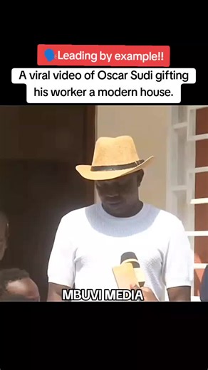 Oscar Sudi Gifts Modern House to Worker