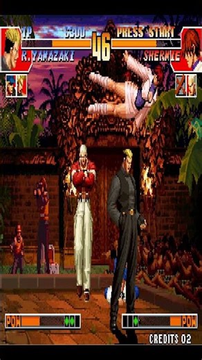 KOF 97 Yamazaki vs Shermie 🔥 Best Fight & Crazy Finish 😱