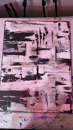 Beautifully unhinged #artshorts #abstractpainting #blackandwhiteartwork