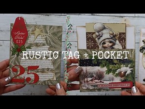 Paper Bag Accordion Journal Ep 6 🎄 Rustic Book Page Tree Tag & Hidden Tri Fold Journaling Spot