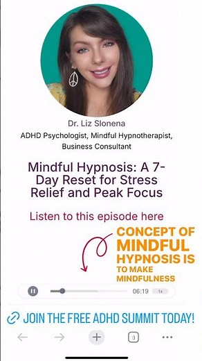 Manage Your ADHD Naturally with Mindful Hypnosis #adhd #hypnotherapy #hypnosis