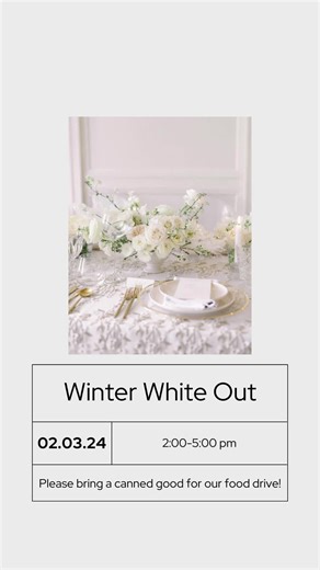Join us for our Open House February 3, 2024 from 2:00-5:00! Come taste some delicious food, get a drink, and mingle with our vendors! #weddingvenue #wedding #cincinnati #openhouse #weddingtiktok #fyp