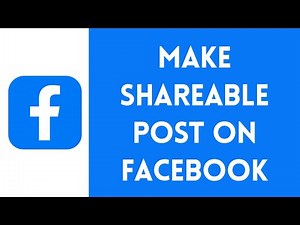 How to Make A Post Shareable On Facebook On iPhone