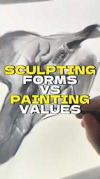 Sculpting forms vs painting values #digitalpainting #sketching #clipstudiopaint