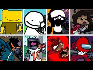 Ron but Every Opponent's Turn a Different Character Sings (FNF Ron but Everyone Sings It)