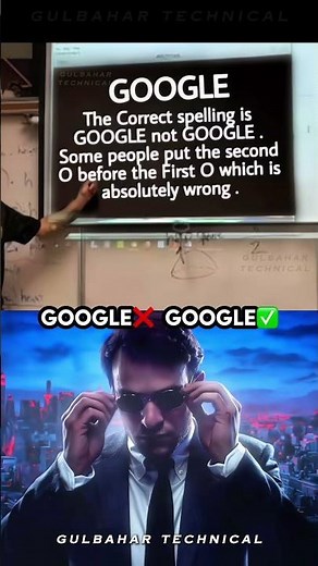 The Correct Way to Spell GOOGLE Revealed! 🔍