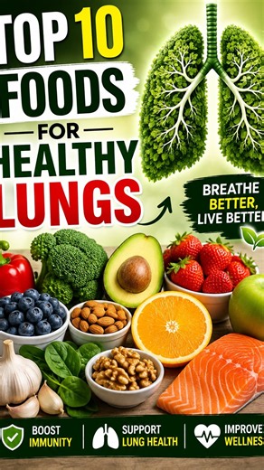 Top 10 Foods for Healthy Lungs | Best Foods for Lung Health 🌿 #healthtips #lungs #lunghealth