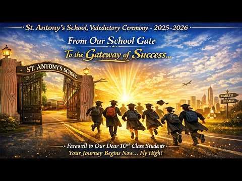 From School Gate to Success 🎓 | St. Antony’s School Farewell 2026 | 10th Class Valedictor