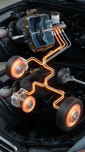 How Toyota Brake Booster Works #shorts #BrakeBooster