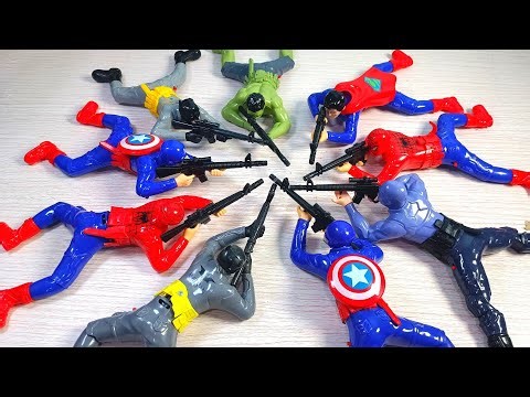 Spider-Man Hulk Captain America Batman Toys Unboxing Video
