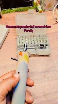 handmade powerfull screw driver set #screwdriver #diy#tutorial #shortvideo #elcrtrical #electronic