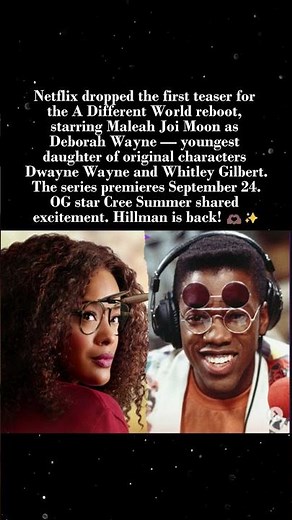 'A Different World' Reboot Teaser Drops — Meet Dwayne & Whitley's Daughter 🎓📺 #ADifferentWorld