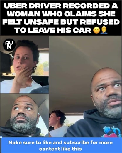 Uber driver has to deal with crazy woman