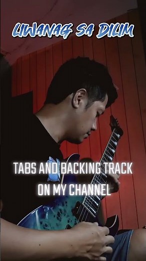 Liwanag sa Dilim by Rivermaya Tabs and Backing Track on my channel #guitartabs #guitarsolo #shorts