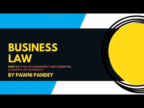 Essential elements of A valid contact for #B.Com ,#BBA,#MBA