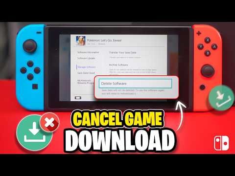 How To Cancel Game Download On Nintendo Switch | Stop Game Downloads on Switch