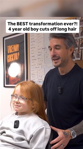 The best transformation we’ve done! 4 year old cuts off long hair. Follow for part 2 #transformation #haircut #kidshaircut #fyp #newhaircut | Regal Gentleman