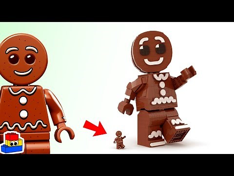 I turned the LEGO Gingerbread Man minifig into a MEGAFIG (tutorial)