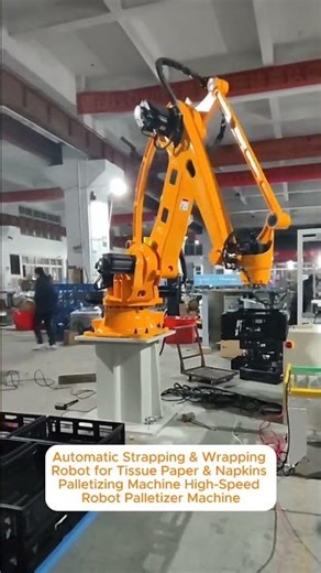 Automatic Strapping & Wrapping Robot for Tissue Paper & Napkins Palletizing Machine High-Speed Robot