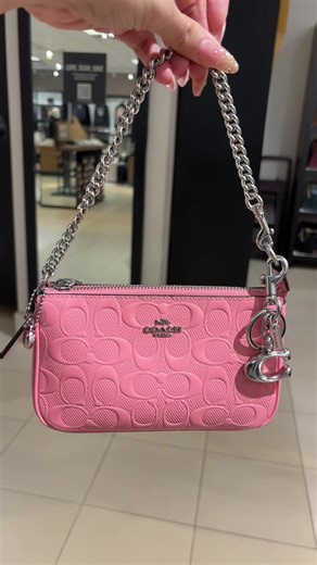 The new signature emboss Nolita 19! The perfect bag to fit all your essentials🩷💜🖤##coachoutlet##nolita19