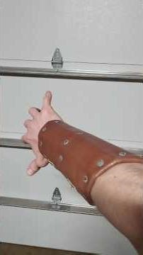 NOT STUDDED LEATHER! Homemade splint vambrace