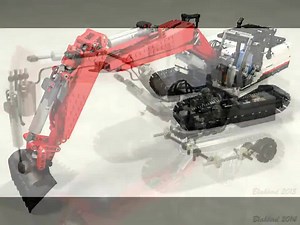 8K views · 165 reactions | LEGO Technic Link Belt 250 X 3 Excavator controlled by either power functions or SBrick by Jurgen Krooshoop | Oldlego.com | Facebook