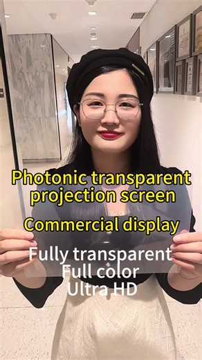 Photonic Film: Latest Transparent Projection Technology
