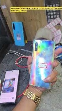SAMSUNG GALAXY NOTE 10 PLUS 4G MOBILE 12GB RAM 256GB RS 12500.