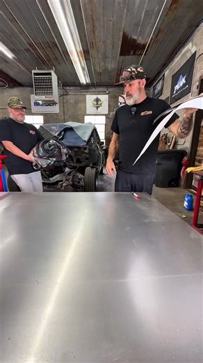Russell & Chase on Instagram: "I wish I was better at sheet metal work. There are some very talented people out in the world doing some amazing work. Every time I get a chance to work with it I try to get better. It takes years of practice to great at it and I’ll keep trying. That being said, the repairs are coming along nicely for the firewall. Pretty soon it will be unrecognizable. Just gotta keep plugging away. #sheetmetal #repair #rust #grind @baileigh_industrial @gmss.fab"