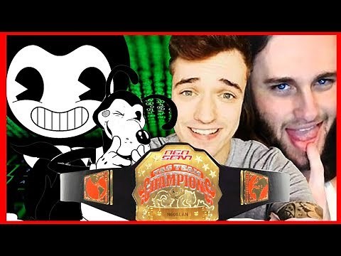 Bendy & the Ink machine vs. Ssundee & Mr. Crainer | N60 Tag Team Championships | WWE 2K17