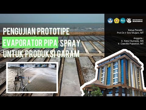TESTING OF SPRAY PIPE EVAPORATOR PROTOTYPE FOR SALT PRODUCTION