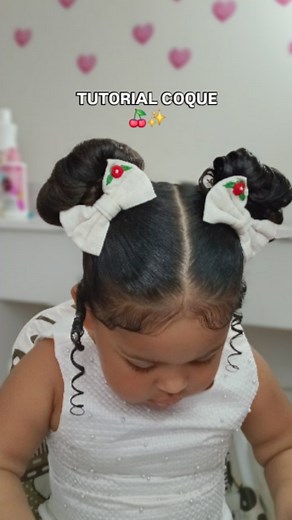 Penteado rápido e fácil para o dia a dia🥹🫶🏾🍒.... . . #tutorial #penteado #coques #maedemenina #viralreels #instagood #terça #viral | Lua Souza