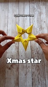 BEAUTIFUL CHRISTMAS STAR ORIGAMI TUTORIAL|STEP BY STEP FOLDING | Kishore