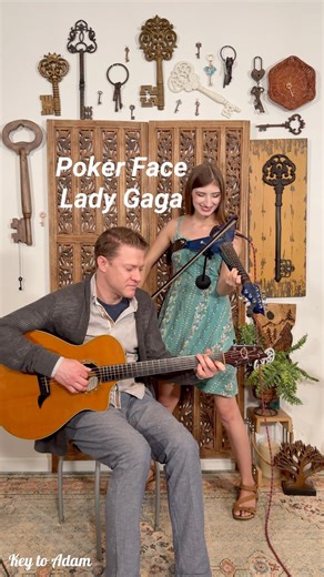 Poker Face by Lady Gaga on electric violin and guitar music #violin #guitar #pop #ladygaga #song