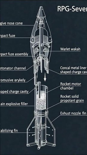 Inside the RPG-Seven: Rocket Warhead and Trigger Mechanism Explained #army #history #movie