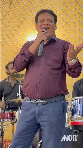 A.Clement Live Singing #telanganafestivalsmama