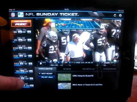 iPAD DirecTV NFL Sunday Ticket Review