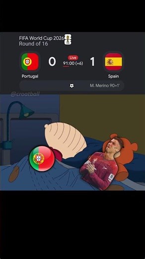 Ronaldo Fans Now | Portugal 0 1 Spain