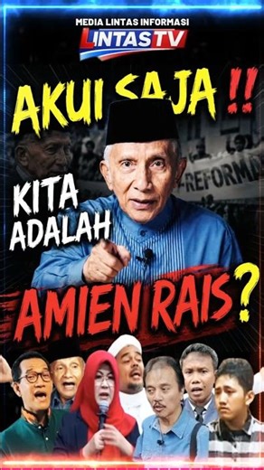 Just Admit It, Are We Amien Rais?