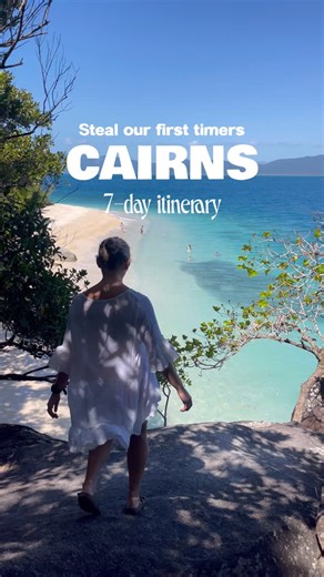 Cairns on your 2026 bucket list? 🌴👇🏽 We have been to Cairns over 5 times, so here is the perfect itinerary to help plan your trip! We also highly recommend basing yourself in Cairns or Palm Cove, or you could do a camper road trip too, which would be fun! Follow us @aidenandmaddy for more bucket list destinations in Australia! DAY 1 - Arrive - Arrive at accommodation - Check out the Esplanade & free Lagoon - Visit Rusty’s markets (Friday - Sunday) DAY 2 - Great Barrier Reef - Day trip to Fitz