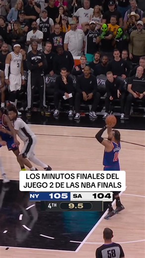 Los últimos minutos del Juego 2 de las NBA Finals: Spurs vs Knicks