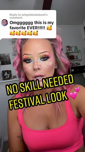 Easy Festival Makeup Look with Stickers and Eyeshadow
