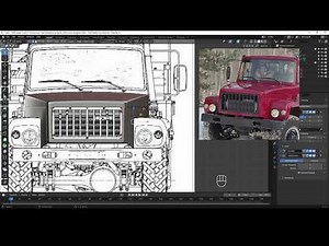 complete truck modeling in blender 4.0 ----GAZ - 3308 Sadko truck--- #vehicles #modeling PART 2