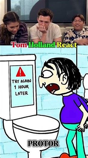 Tom Holland Reaction laugh #shorts #tomHolland #tom #shortsfeed