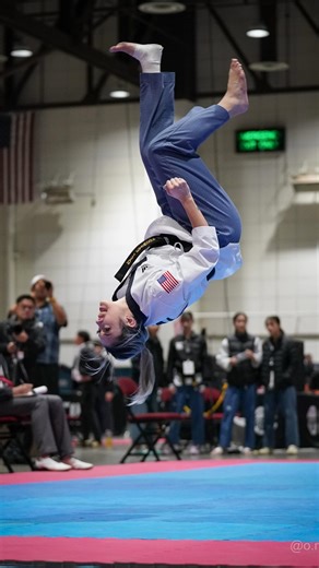 t.Bos Taekwondo Team on Instagram: "Lore accurate 🐴 — #taekwondo #tkd #poomsae #freestyle #sidekick #flying #horse"
