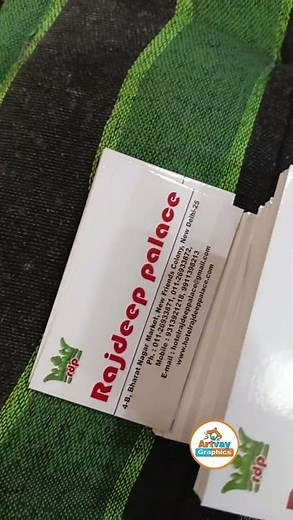 ‪@artvay39‬ Premium Big Size Visiting Cards, One Side Print, High Glossy Lamination Finish,