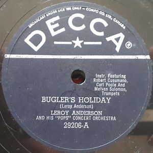 Leroy Anderson And His "Pops" Concert Orchestra –  Bugler's Holiday / Summer Skies (Shellac)