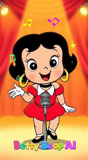 Betty Boop AI Singing Boop Oop A Doop! 🎵 1930s Classic Cartoon for Kids